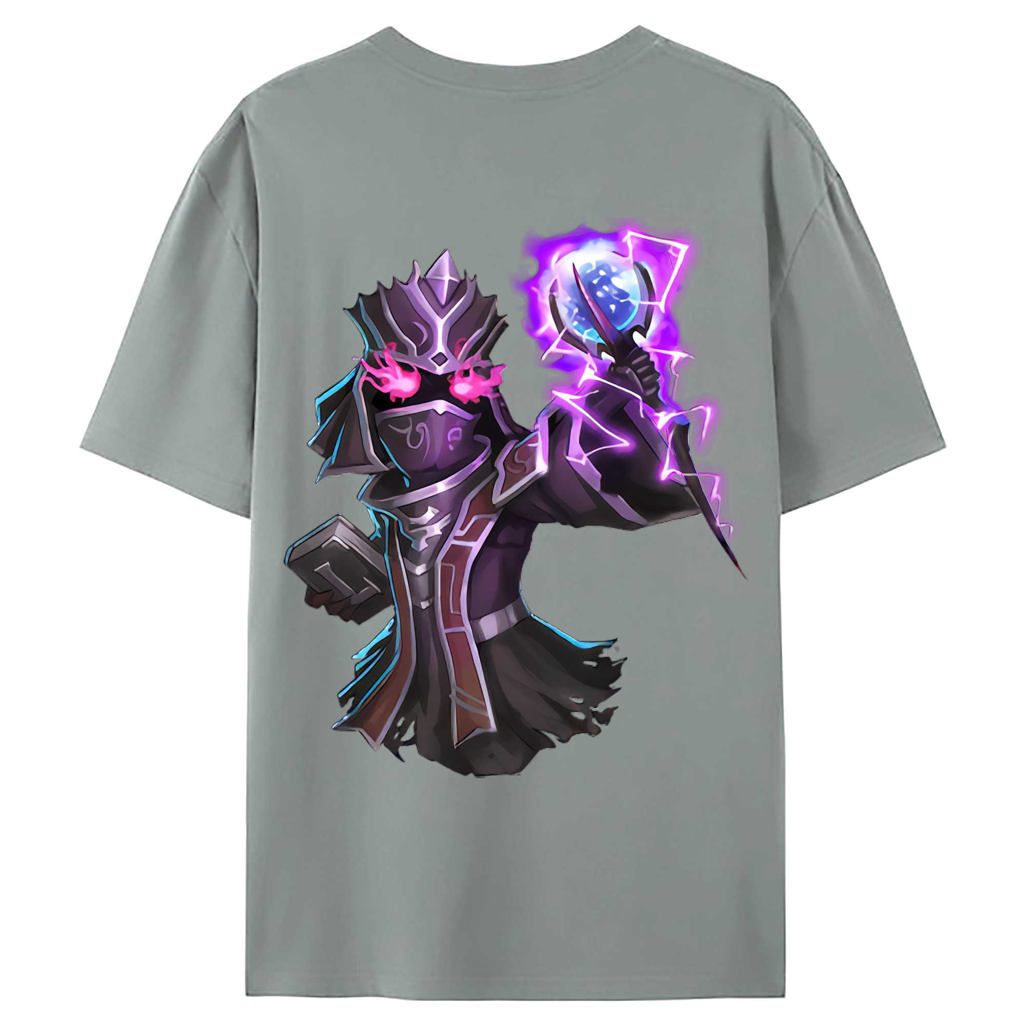 （画像用） リーグ・オブ・レジェンド League of Legends LOL 綿100％ メンズ半袖Tシャツ（バックプリント） 通気性
